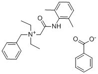 Benzyldiethyl(2,6-xylylcarbamoylmethyl)ammonium benzoate(3734-33-6)